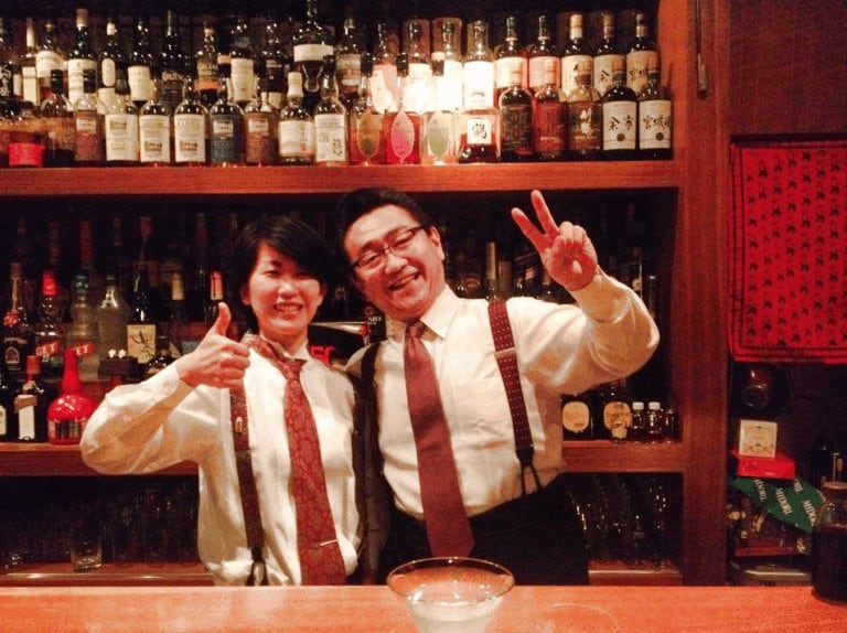 Cocktail mixologist Hidetsugu Ueno