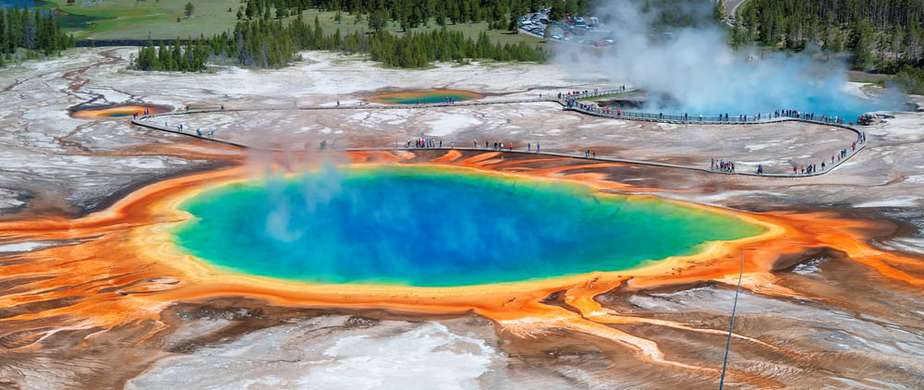 Colorful Midway Geyser Basin