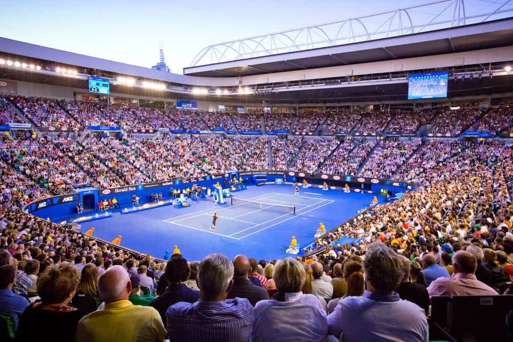 Melbourne Park during the Australian Open tennis tournament.
