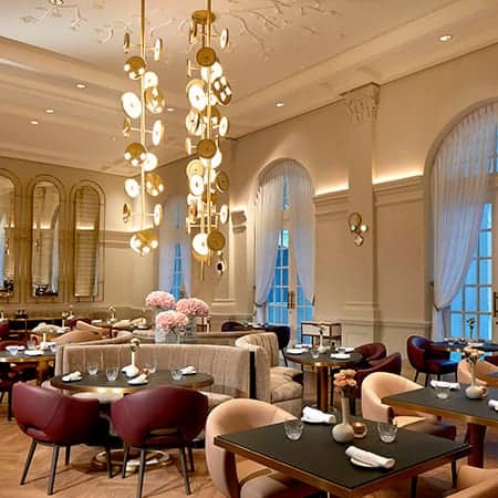 La Dame de Pic restaurant inside luxury hotel in Singapore