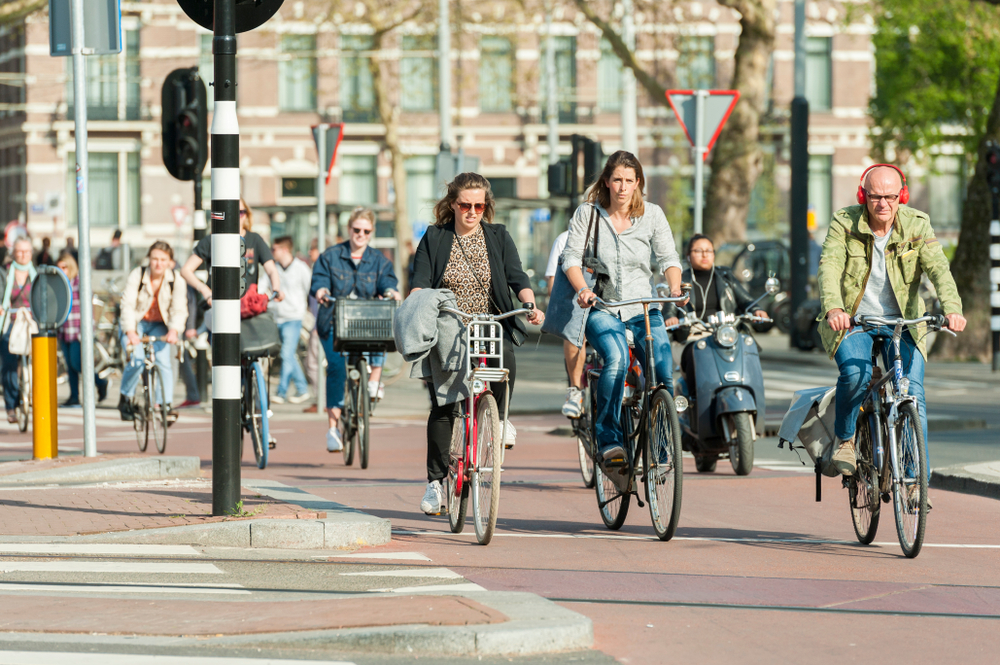 bike riding in the Netherlands one of the top countries for happiness