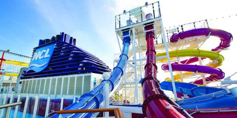 Water ride on a cruise ship.