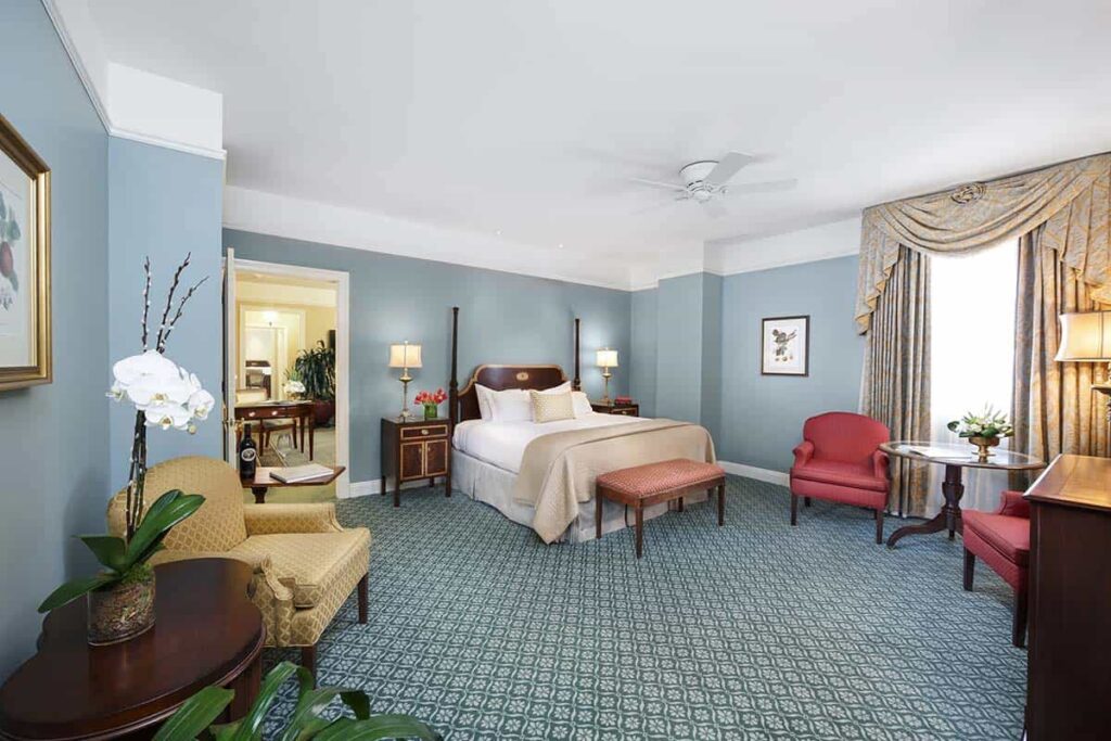 luxury hotel bedroom suite