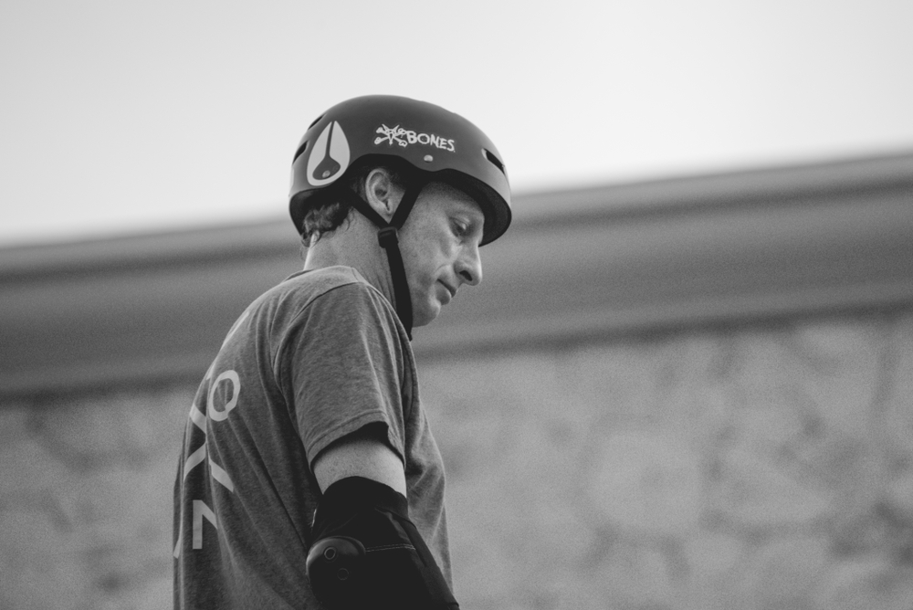 skateboarder Tony Hawk